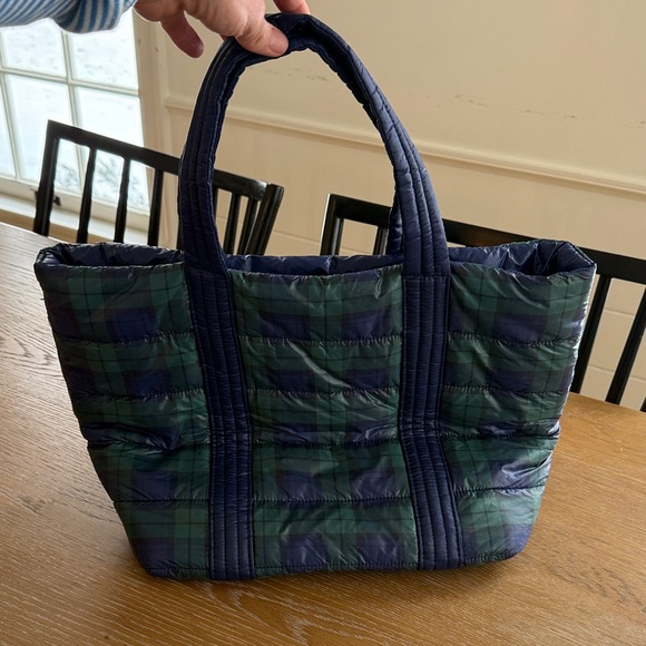 Vineyard Vines Quilted Navy and Green Tote - Picture 2 of 5